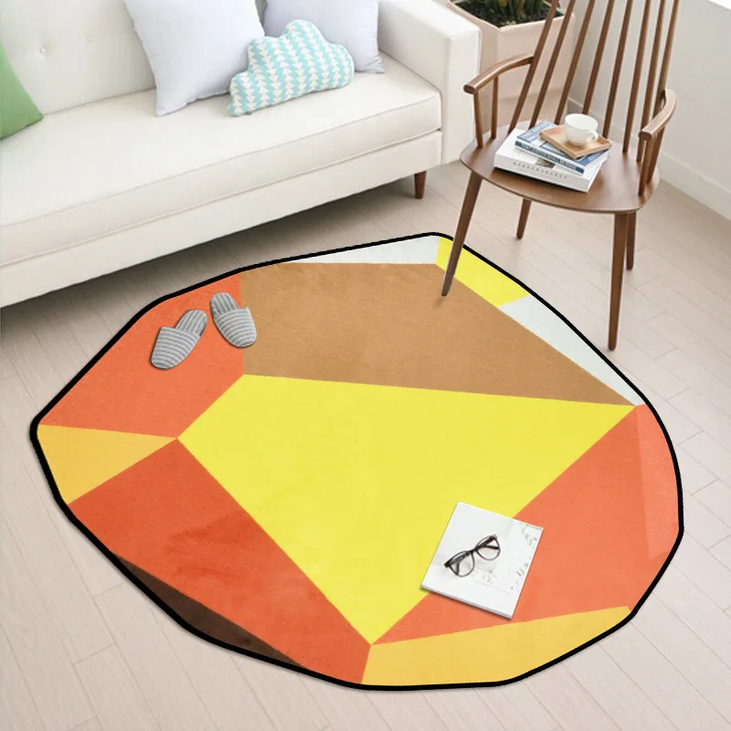 Shaped diamond rug modern short fluff carpet home bedroom bedside entrance elevator floor mat sofa coffee table anti slip | Дом и сад