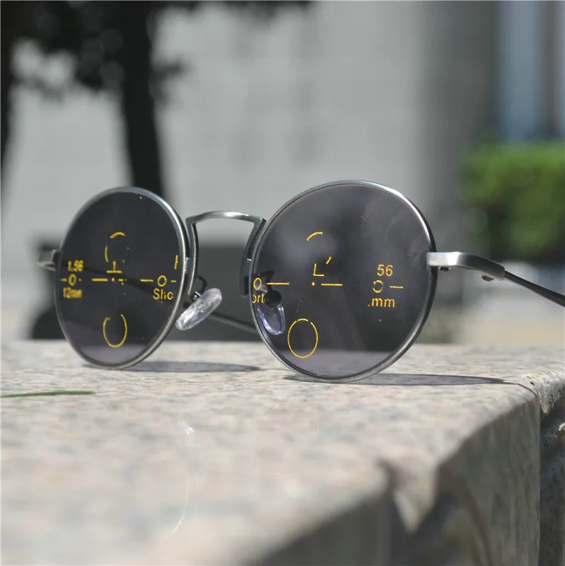 Trround сплав оправа прогрессивные мульти фокус очки для чтения Ретро диоптрий