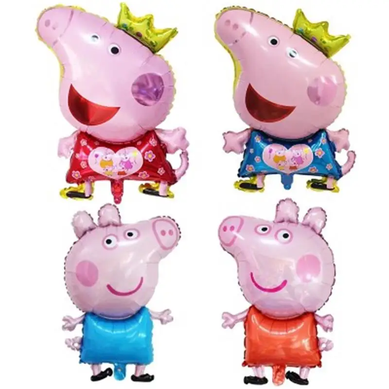 Горячие sale1PC прекрасный peppa Свинья игрушка детская Air Фольга шары День рождения