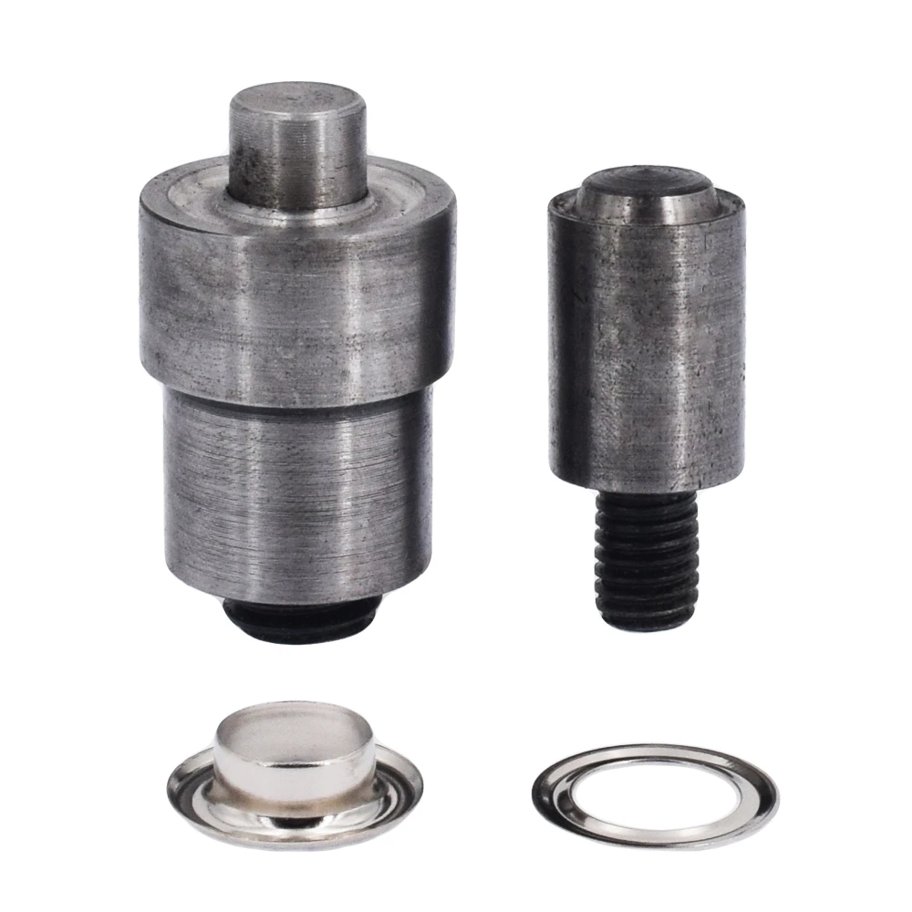 Люверсы под пряжку. Ручная кнопка нажатия. Зубчатая защелка. Инструмент для