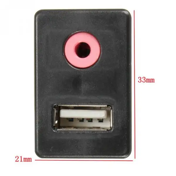 USB AUX кабель адаптер автомобильный флеш крепление свинцовая Панель