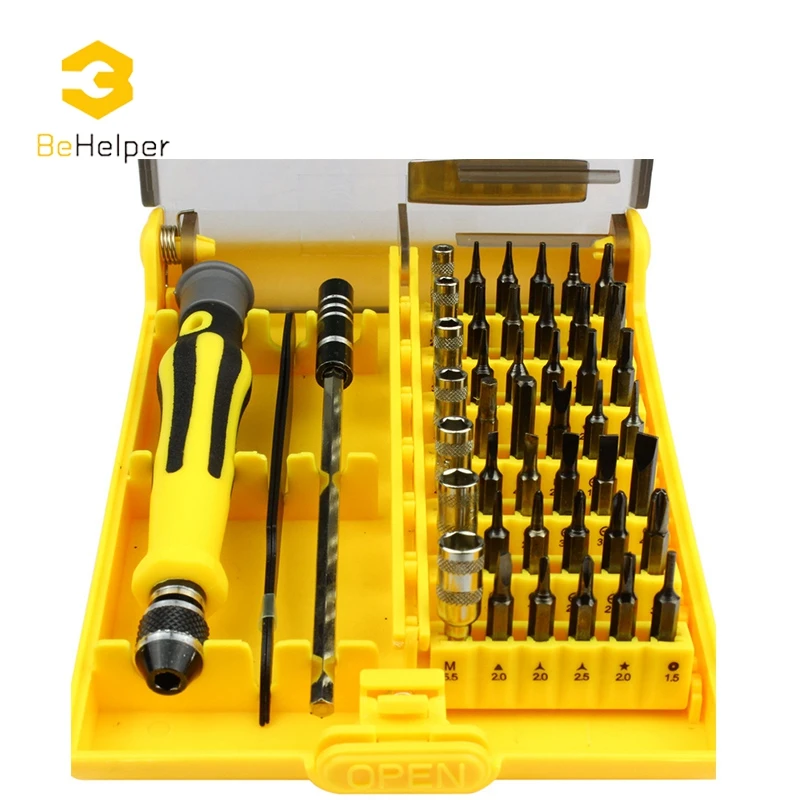 BeHelper [45 in 1] Professional Torx Screwdriver Set Precision Watch Computer iPhone Samsung Smart Phone Repair Dismantle Tools |