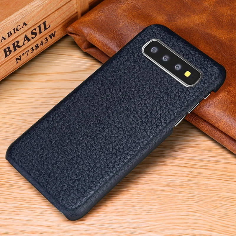 Чехол из натуральной кожи для Samsung Galaxy S10 Plus и S10e