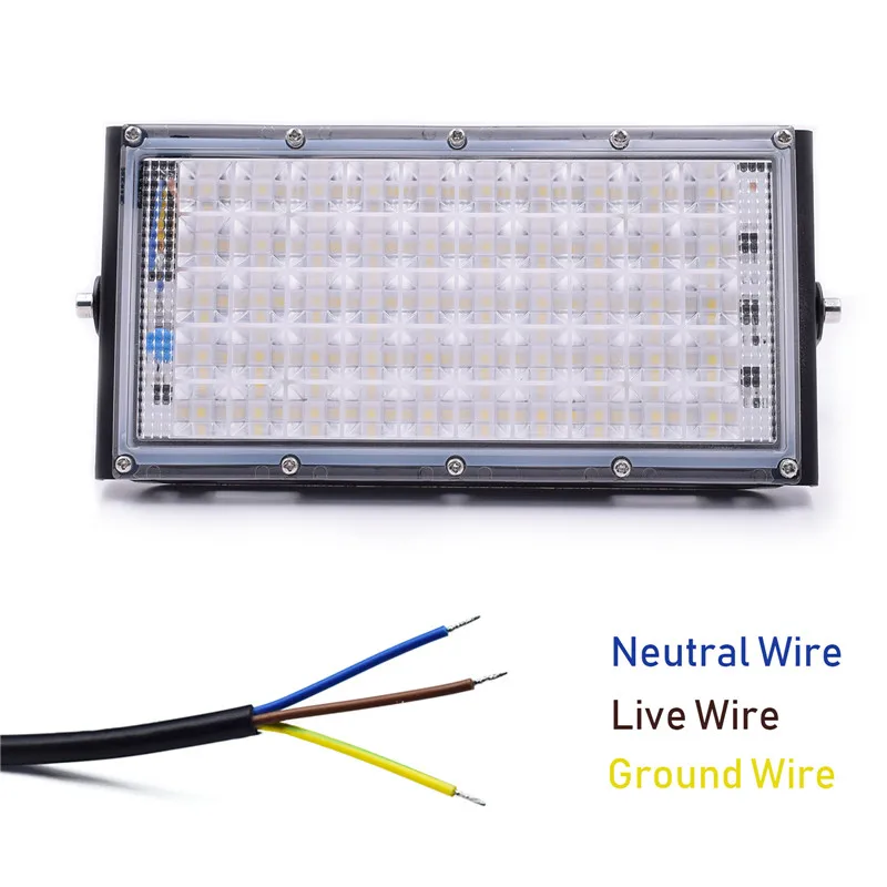 AC185-265V 50 Вт супер яркий светодиодный прожектор светильник 2835SMD открытый Водонепроницаемый IP65 Безопасности Светильник s для сада склад парковка на улице