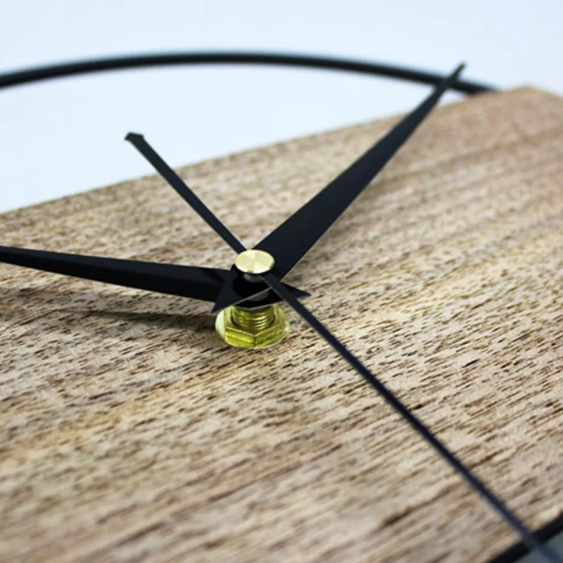 Часы настенные 3D бесшумные винтажные деревянные украшения для спальни с простым