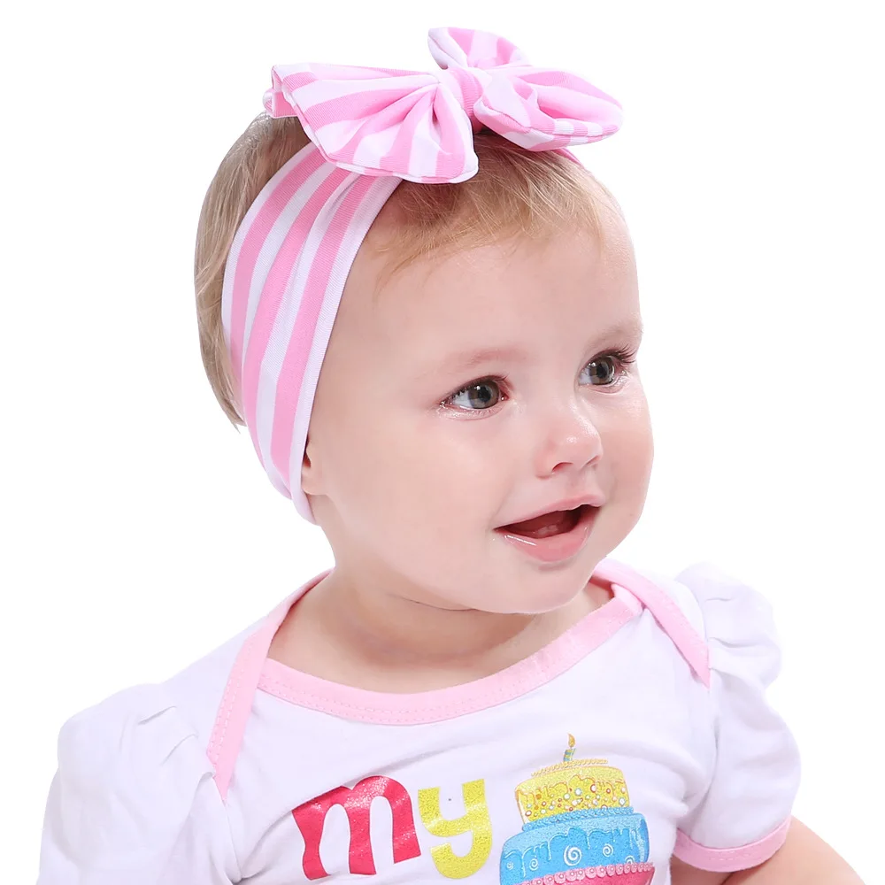 1 Piece MAYA STEPAN Children Girls Striped Bow Knot Hair Head Band Accessories Baby Newborn Rope Headband Headwear Headwrap | Детская
