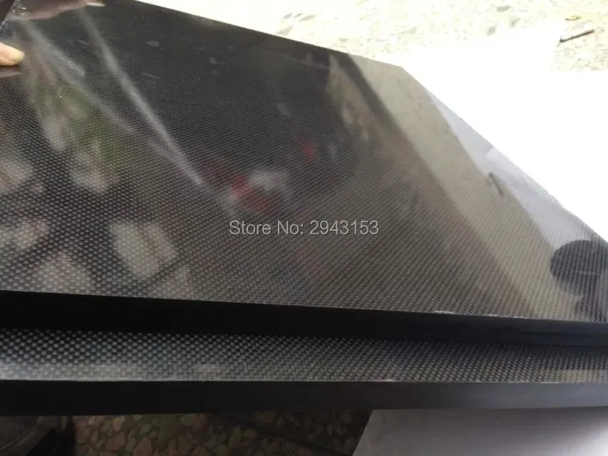 CNC 1.5*500*500mm 3k plain twill glossy matt 50% Fiber Glass mix Carbon plate panel sheet for RC Airplane Multirotor | Игрушки и хобби