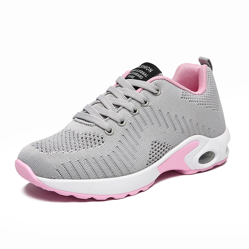 women grey sneakers Дышащие женские кроссовки; обувь для бега; спортивная обувь для девочек; женская обувь; chaussures femme; кроссовки для бега; Zapatos De Mujer - Цвет: women grey sneakers