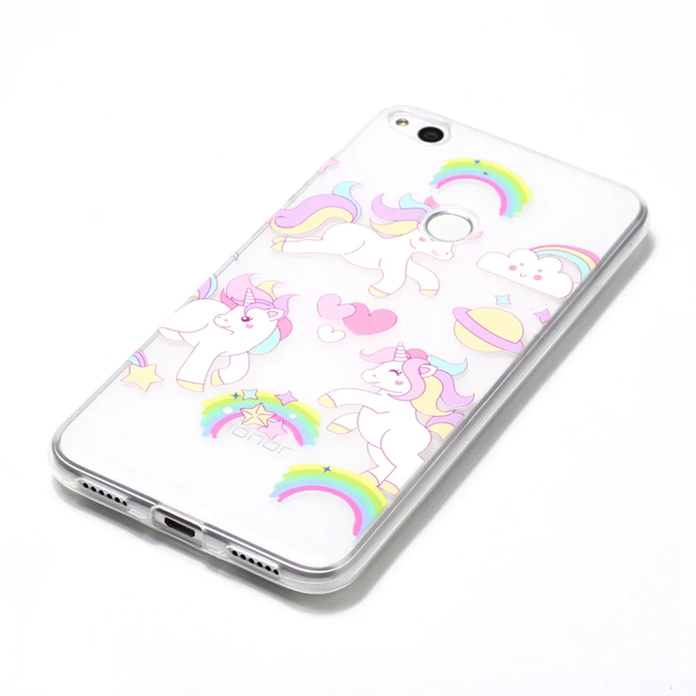 Высокое качество 3D рельеф Мягкий ТПУ силиконовый чехол для телефона Huawei P8 Lite (2017)