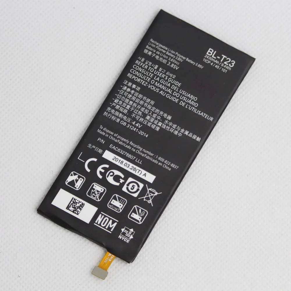 Внутренний аккумулятор для телефона LG X Cam K580 K580Y F690 K580DS BL T23 5 шт./лот 2430 мАч
