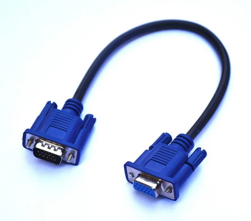 

25cm/10" HD15Pin VGA D-Sub Short Video Cable Cord Male to Female and Female to Female RGB cable for Monitor