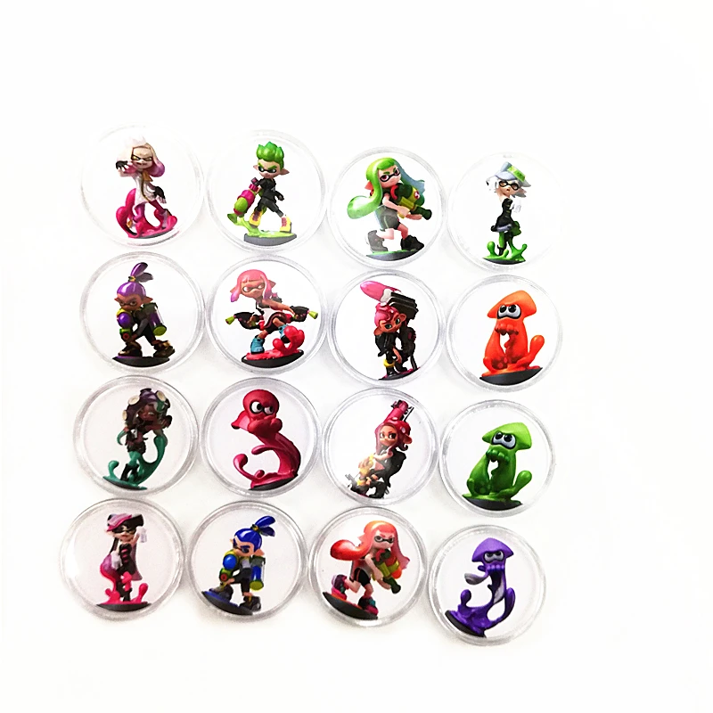 Splatoon 2 -16Pcs NFC карта Amiibo для Zelda дыхания для дикого Коллекционная монета тег 20 сердец волк NTAG215 тег Bayonetta Super Mario Splatoon 2 - Color: Splatoon 2 -16Pcs