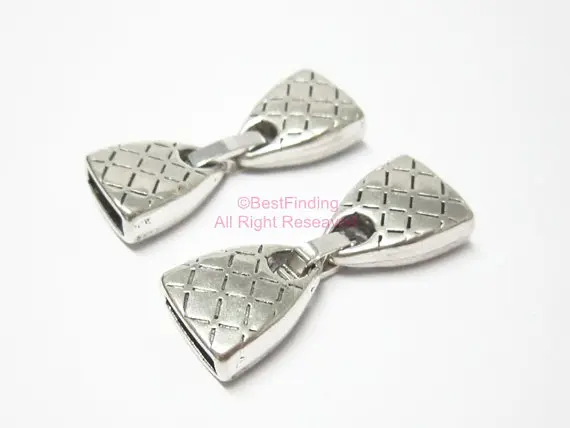 

10mm Lattice flat clip clasp 10x2mm Flat leather clasp-FH04