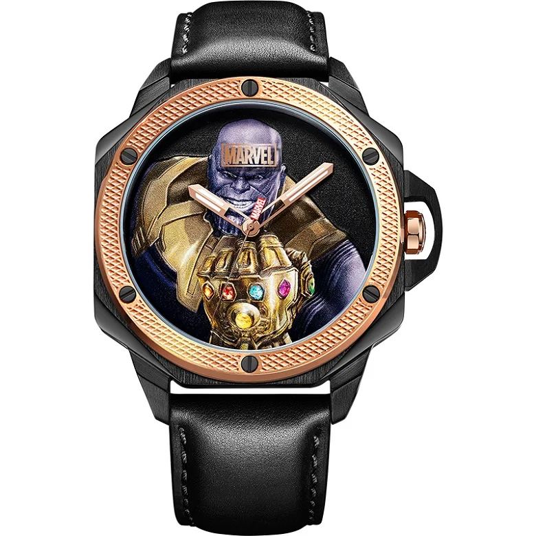 Disney Официальный Marvel AvengersThanos Мужские кварцевые часы водонепроницаемые светящиеся наручные часы из нержавеющей стали m-9057 Relogio Masculino Новинка