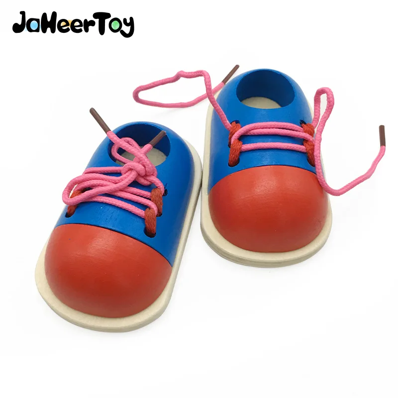 JaheerToy детские игрушки галстук шнурки Монтессори обучающая игрушка для девочек 3 4