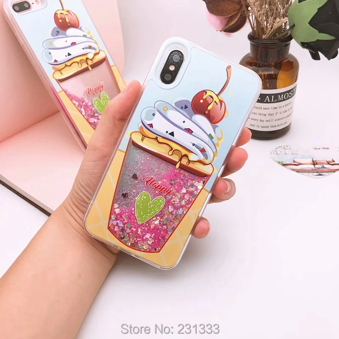 Жесткий чехол C ku из ТПУ с жидким зыбучим песком для Iphone XS X 8 7 PLUS 6 S высокий каблук