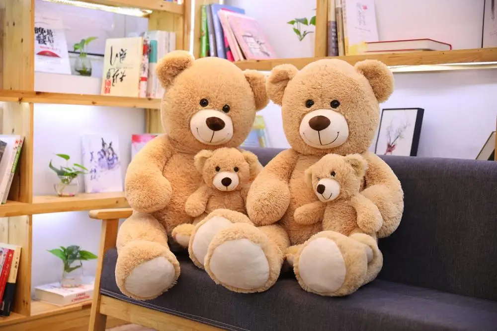 Новинка 100 см гигантский Kawaii креативный Мишка Тедди для матери и ребенка плюшевые