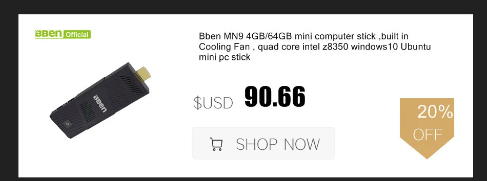 Bben Мини компьютер Mn11 Z8350 четырехъядерный Мини ПК Windows10 Lan ТВ коробка USB3.0+ 2,0 wifi настольный компьютер коробка 2 ГБ/32 ГБ