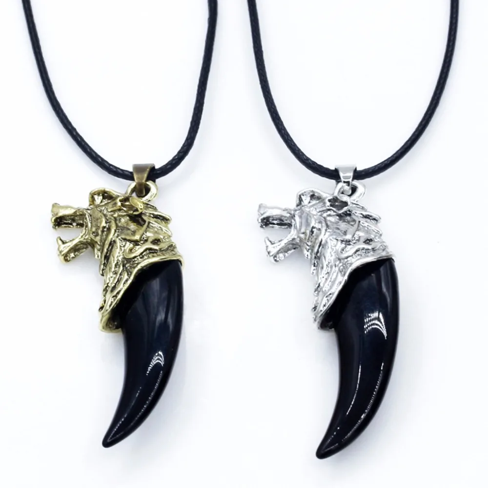 Ретро стиль покрыты золотом серебром цвет: белый черный Длинная подвеска зуб