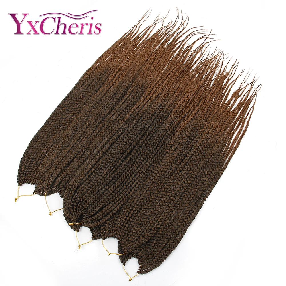 Коробка косы 22 дюймов цветной канекалон Наращивание волос Синтетические жгуты