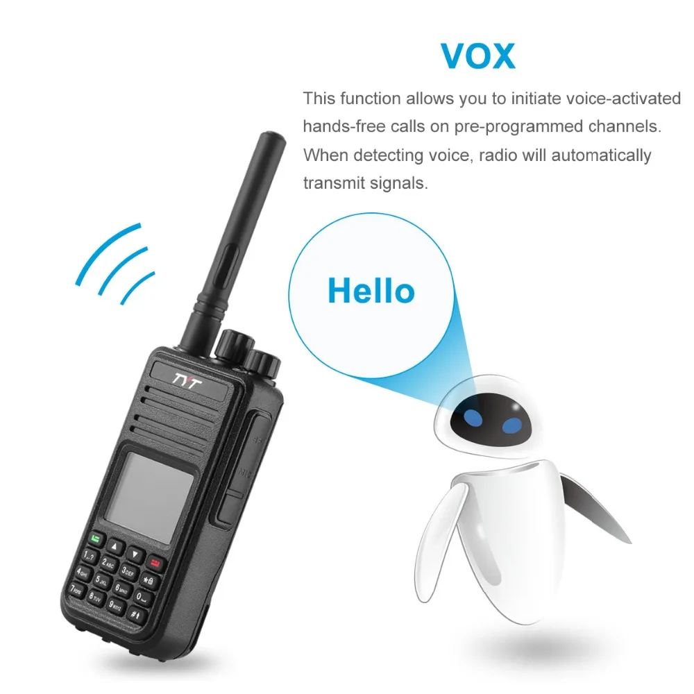 MD-380 DMR радио Совместимо с Motorola Tier1/2 двухдиапазонный UHF VHF 5 Вт TYT DMR цифровая рация md380 Baofeng DMR DM-8HX