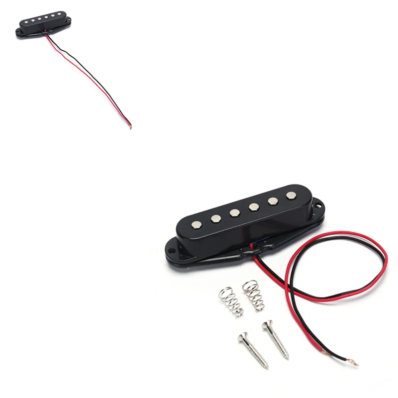 Новый звукосниматель с одной катушкой для 6 струнной гитары черный электрогитары