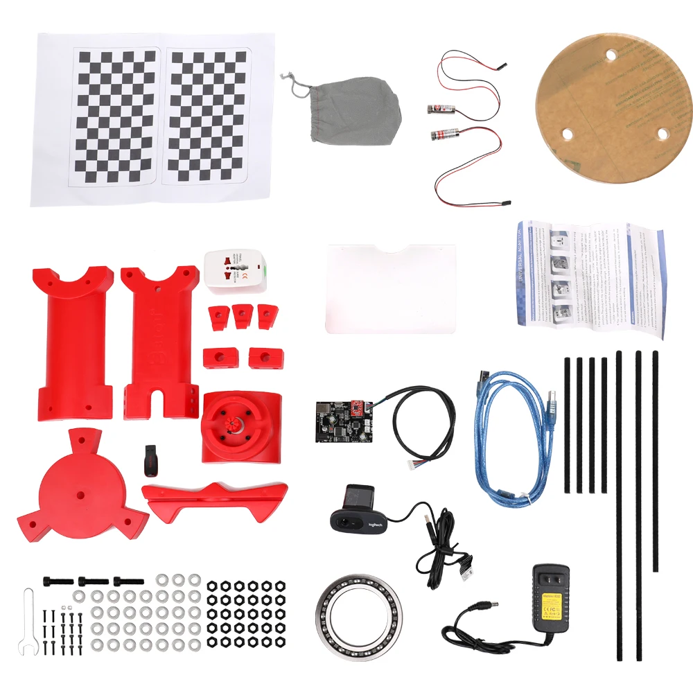 3D сканер DIY kit Reprap 3D с открытым исходным кодом портативный 3D сканер для 3d принтера Высокоточный Настольный Базовый комплект
