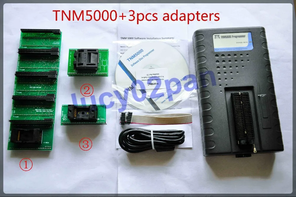 TNM5000 USB Универсальный IC программатор + TSOP48 TSOP56 QFP48 socket адаптеры nand flash progammer