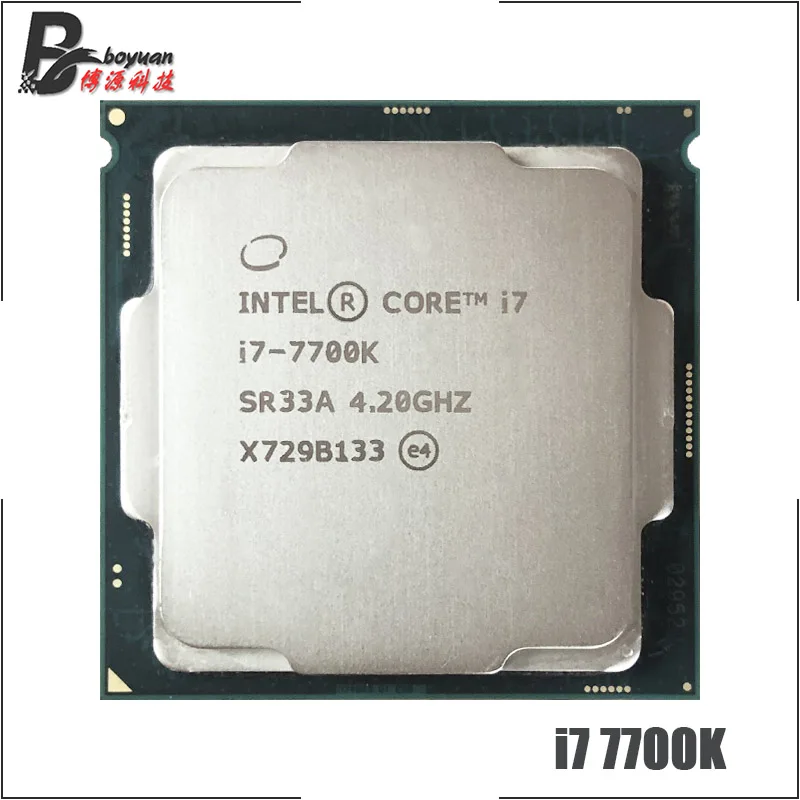 Процессор Intel Core i7-7700K i7 7700K 4,2 GHz четырехъядерный Восьмиядерный процессор 8M 91W LGA 1151