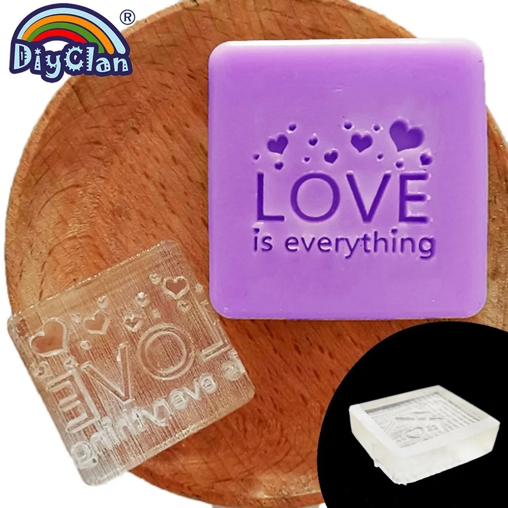 Узор в виде сердца ручная работа смоляное мыло изготовление штампов чистая