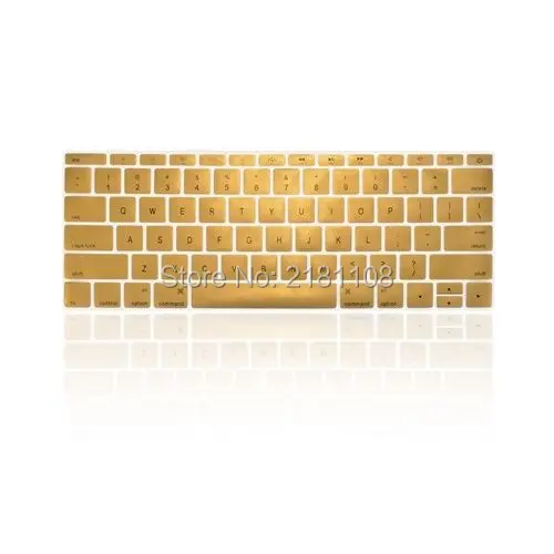 2 шт./лот силиконовая клавиатура Обложка кожи для нового Macbook 1" с retina модель A1534 США Версия