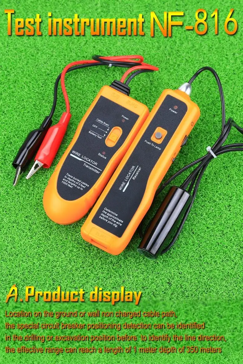 KELUSHI RJ11 RJ45 Cat5 Cat6 NF-816 Лидер продаж подземный телефон Ethernet UTP FTP LAN сетевой кабель провода трекер тестер Finder