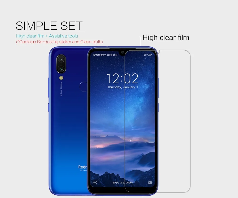 Глянцевая пленка для redmi 7 Nillkin матовая защитная пленка для xiaomi redmi 7 redmi 7 защитная пленка 0,15 мм