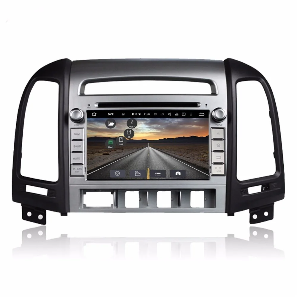 Ram 2G 7 &quotВосьмиядерный Android 6 0 2DIN автомобильный dvd-плеер для hyundai Santa Fe 2006-2011 с gps 4G Wifi