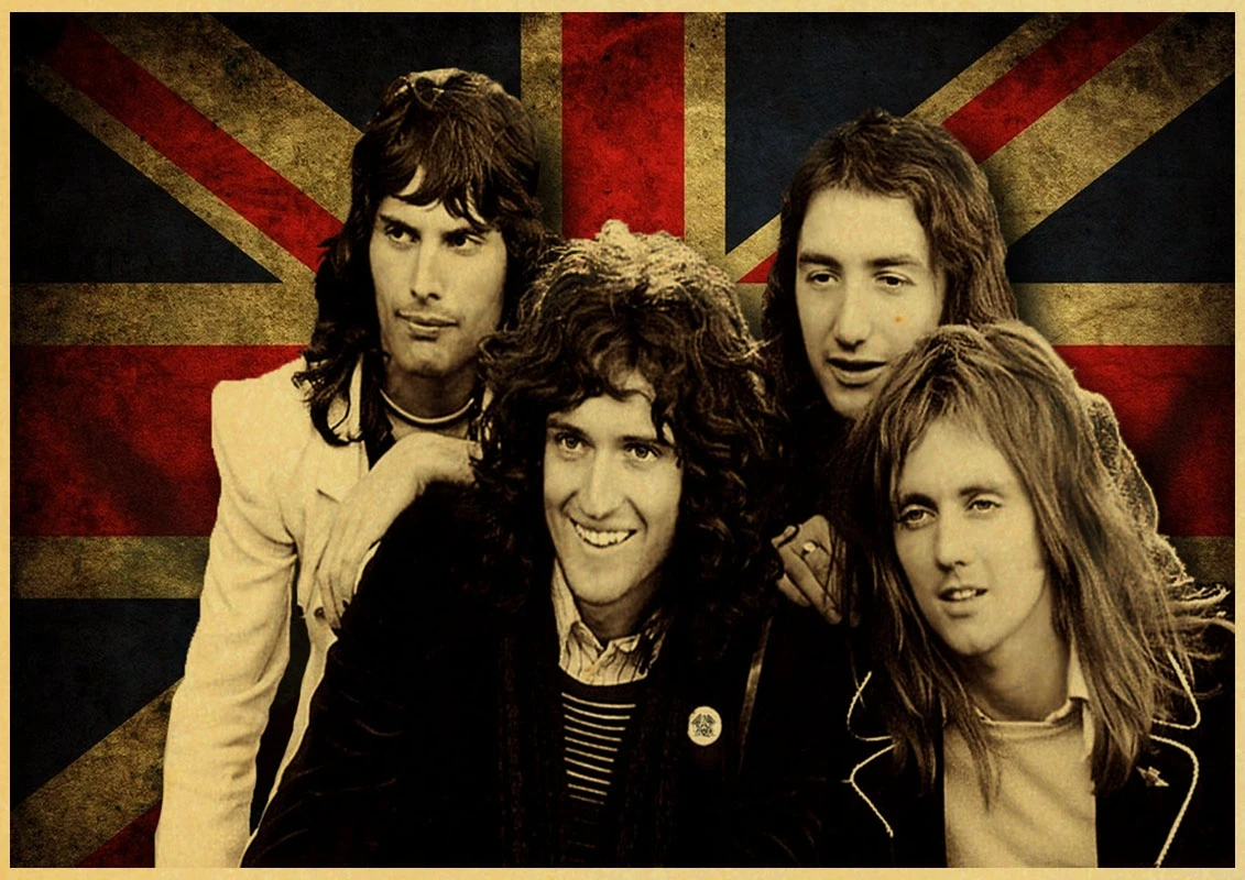 С группой Queen музыкальный плакат Винтаж ретро постер с художественной печатью картина дома Декор для дома крафт-бумага наклейки на стену - Цвет: M019