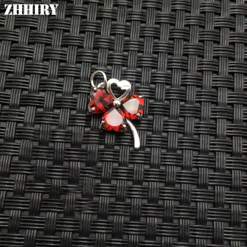 ZHHIRY женское подлинное натуральный гранатовый камень Твердое Серебро 925 пробы
