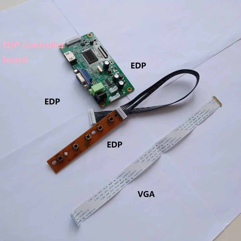 Для N156HGE-EAB 15," монитор драйвер платы контроллера комплект VGA 40Pin светодиодный EDP 1920X1080 экран ЖК дисплей DIY EDP HDMI