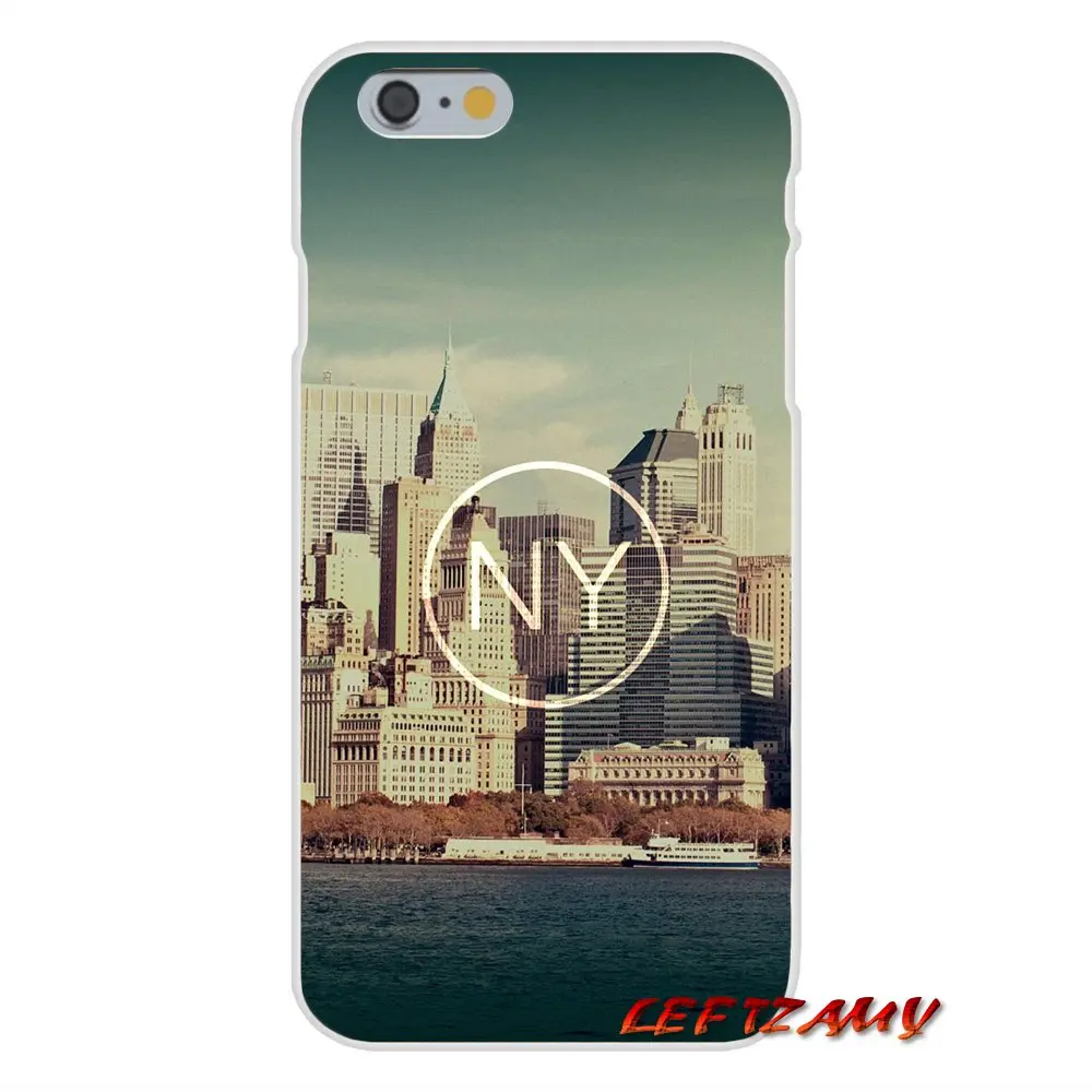 Mobile Phone Case Cover For Samsung Galaxy A5 A6S A7 A8 A9S Star J4 J6 J7 J8 Prime Plus 2018 New York City building Colored | Мобильные