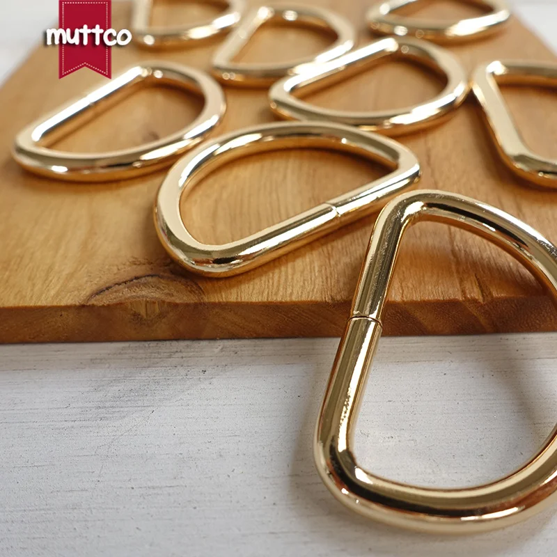 Dee Rings 3.0cm webbing for DIY Dog Collar Unwelded Golden D-Rings Straps Sewing Accessories D Shaped metal buckle DK-030G | Дом и сад