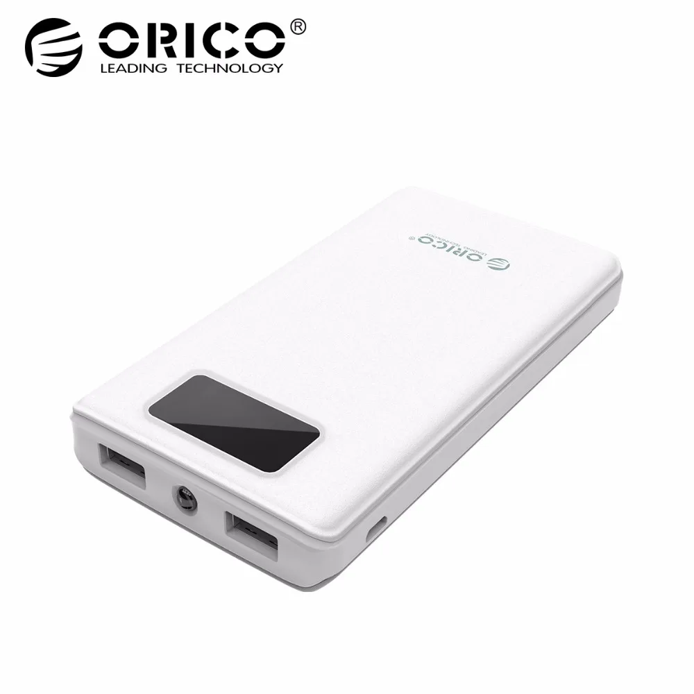 ORICO 12000mah Power Bank With LED Indicator Dual Output Flashlight Charge for Samsung Xiaomi Huawei | Мобильные телефоны и