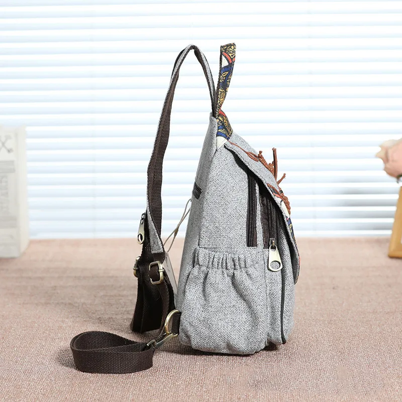 Рюкзак ручной работы в этническом стиле многослойный Легкий Прочный Школьный