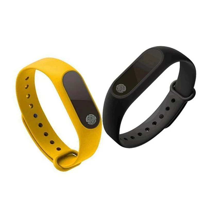 yellow and black M2 смарт-браслет Android IOS фитнес-браслет кровяное давление водонепроницаемый браслет gps трекер активности браслет PK XIAOMI Band 2 - Цвет: yellow and black