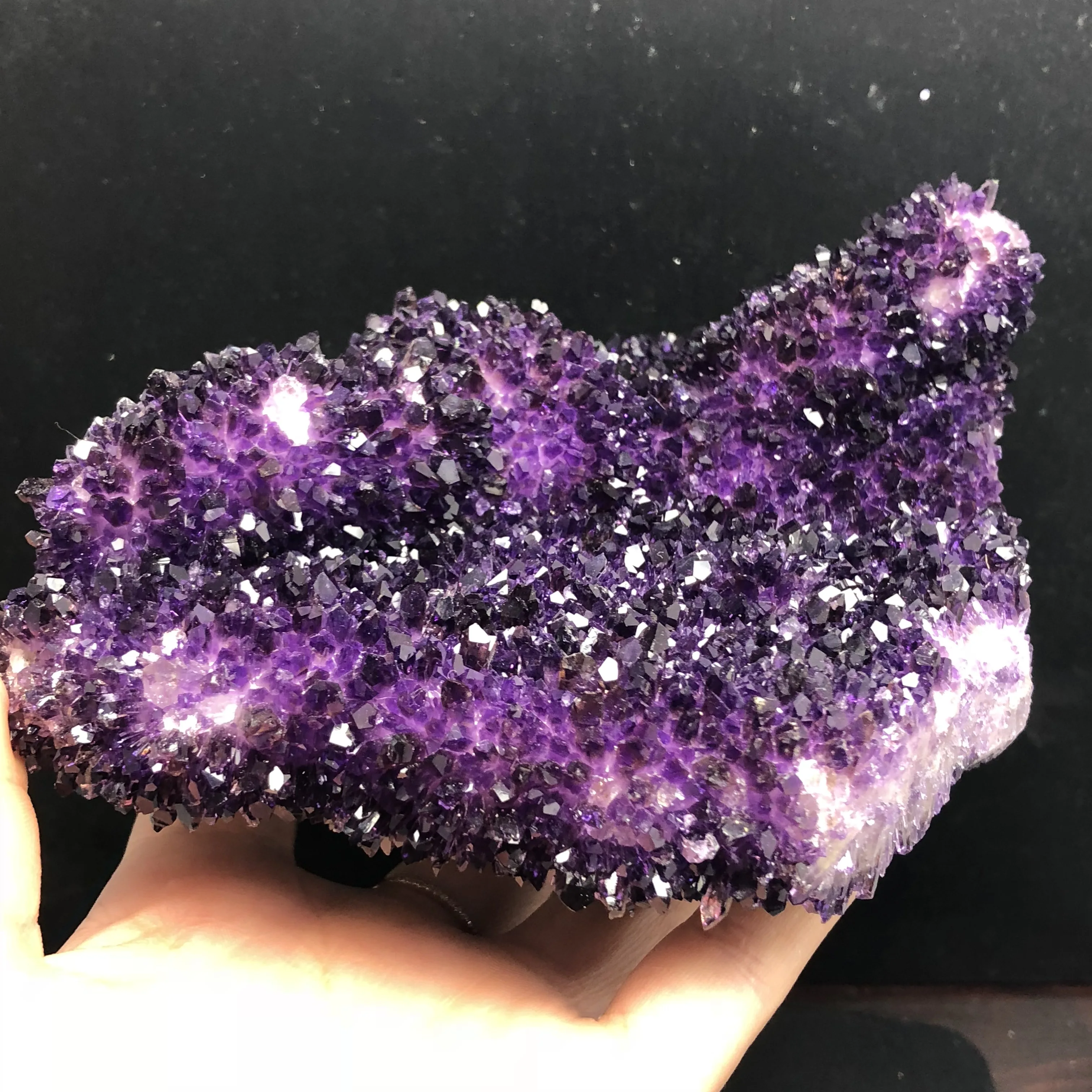 High quality amethyst phantom crystal cluster stones and minerals Healing crystals for home decoration | Дом и сад