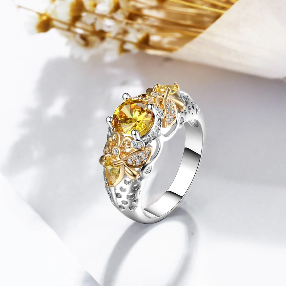 Кольца с бриллиантами для женщин стерлингового серебра персонализированный