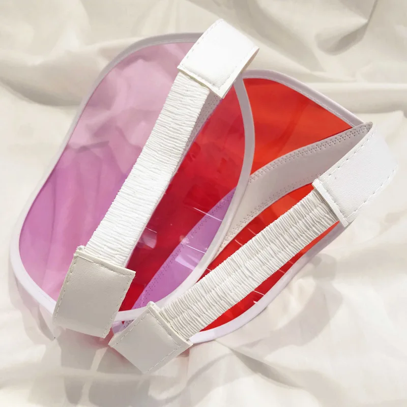 Женская и мужская летняя прозрачная Солнцезащитная шляпа унисекс из ПВХ с