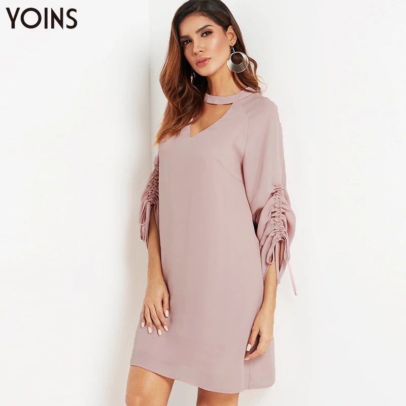 YOINS/2019 осенне-зимнее женское платье Платье в стиле ретро Повседневное пляжное