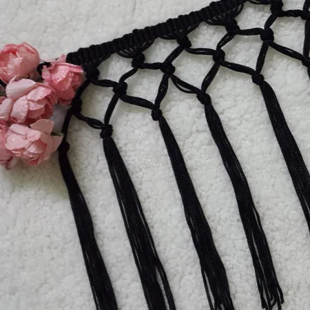 3 ярдов/партия DIY вискоза кружевная бахрома с кисточками этническое кружевное