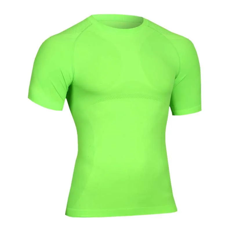 

2018 Men Workout GYM Fitness Tops Tee Sport Run Yoga Train Male Quick Dry Compression Exercise Muslce Bodybuilding T Shirt MA02