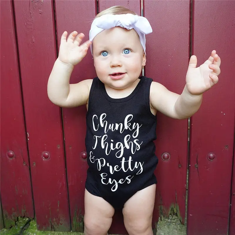 

Summer 2019 Toddler Baby Girl Boys Romper Sleeveless Letter printed Jumpsuit Casual Kids Outfits Sunsuit Clothes Playsuit