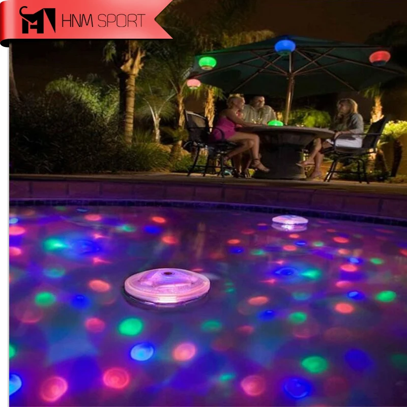 Плавающая Светодиодная лампа для бассейна 5 режимов освещения водонепроницаемая